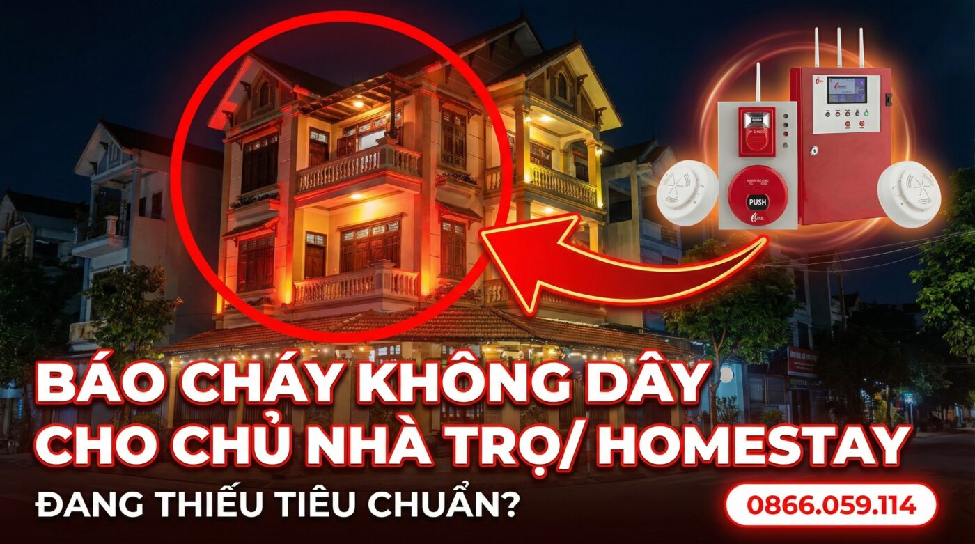 Báo cháy không dây cho nhà trọ