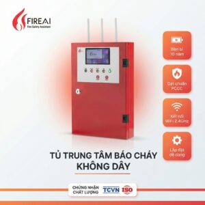 Tủ trung tâm báo cháy không dây