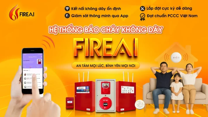 Hệ thống báo cháy không dây cho gia đình
