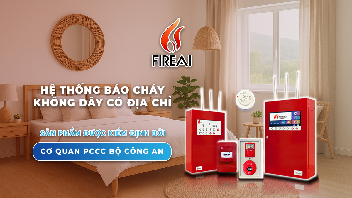 Homestay an toàn tuyệt đối: Giải pháp báo cháy tự động không dây FireAI bảo vệ khách và tài sản