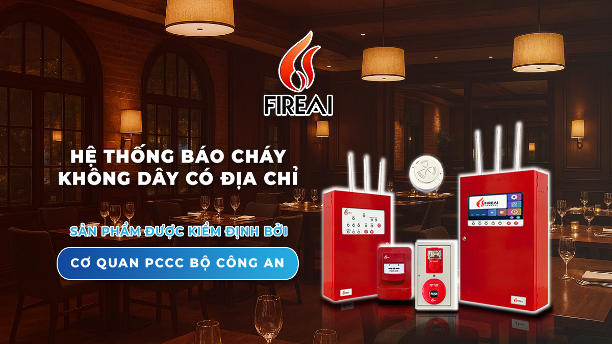 Nhà hàng an toàn: FireAI – Giải pháp báo cháy không dây cứu nguy bếp nấu