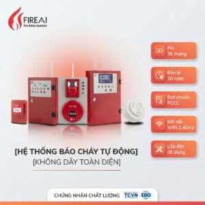 Hệ thống báo cháy tự động không dây