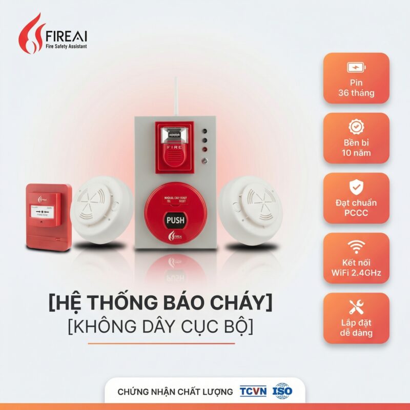 Hê Thống Báo Cháy Không Dây Cục Bộ