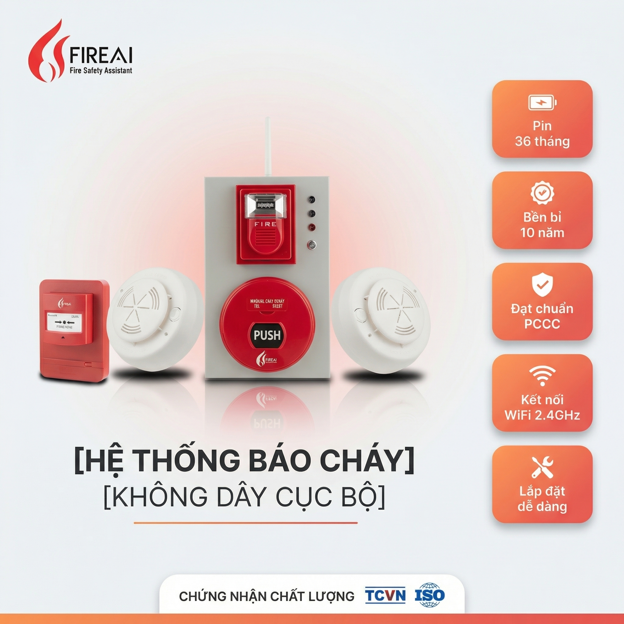 Hê Thống Báo Cháy Không Dây Cục Bộ