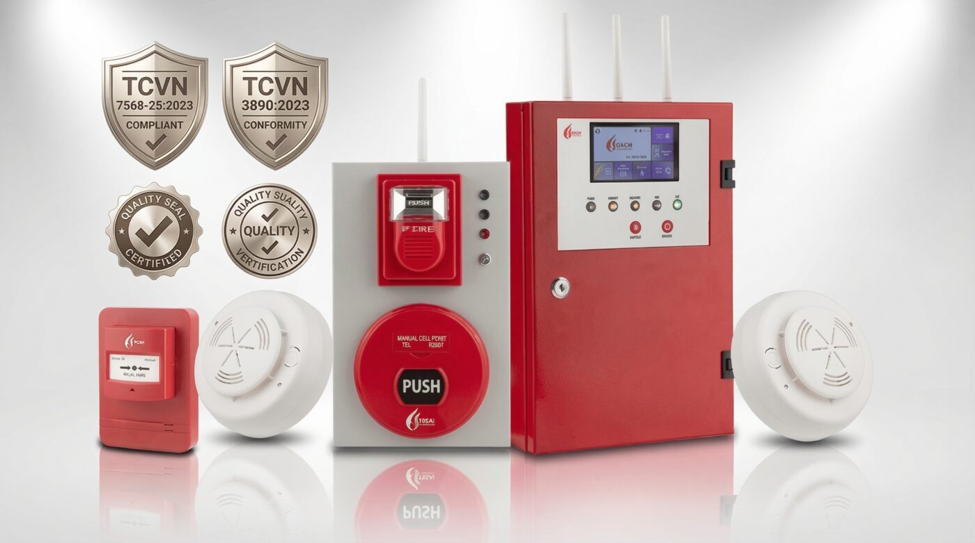 Hệ thống báo cháy không dây FireAI đạt chuẩn kiểm định PCCC