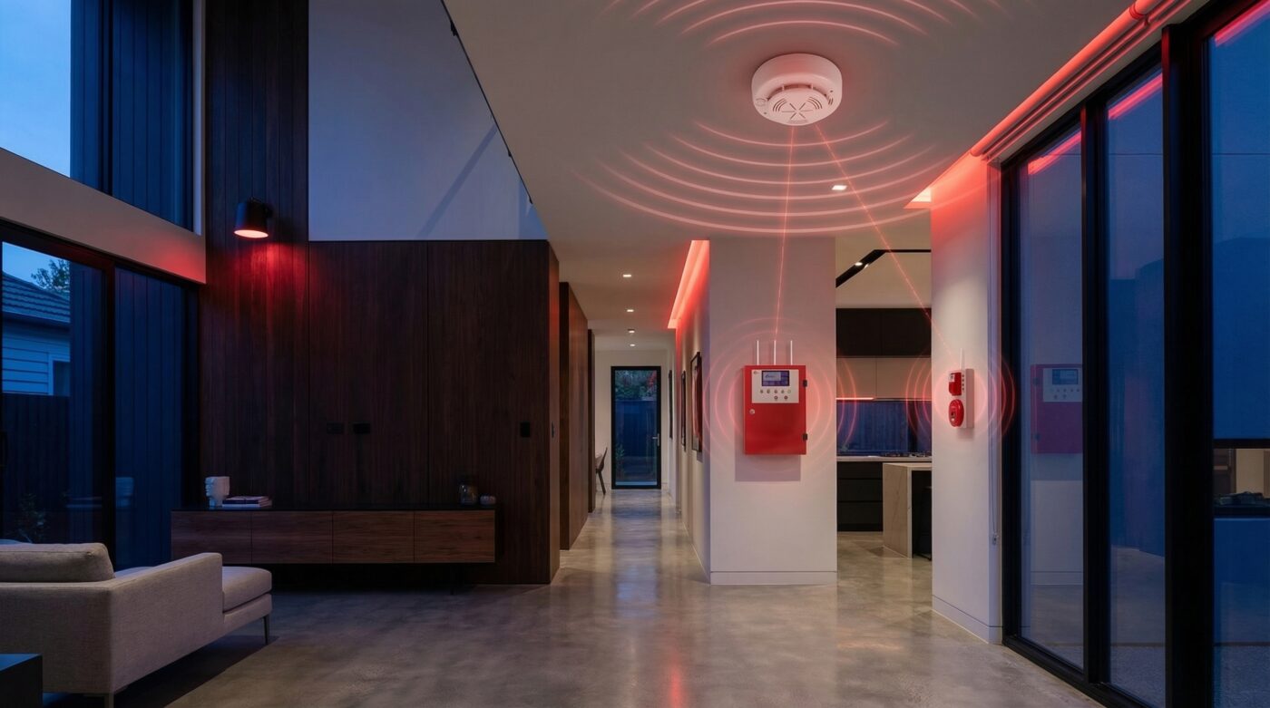 Hệ thống báo cháy không dây giúp lắp đặt nhanh mà không cần đục tường.